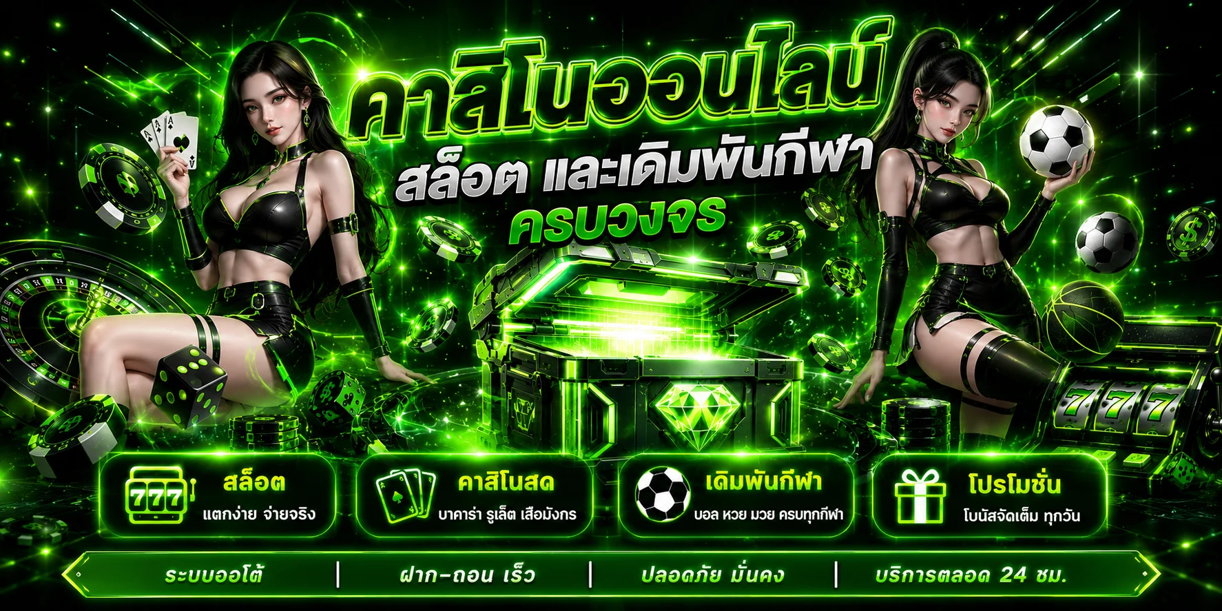 แบนเนอร์หน้าแรก PlayDash Thailand คาสิโนออนไลน์และสล็อต